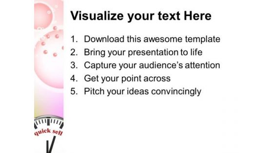 Quick Sell On Face Of Clock Business PowerPoint Templates Ppt Backgrounds For Slides 0113