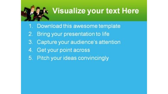 Race Business PowerPoint Template 0610