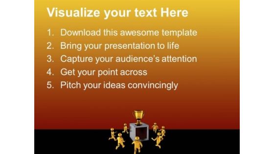 Race For Trophy Success PowerPoint Templates And PowerPoint Themes 0812