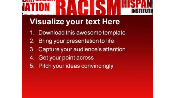 Racism Words Global PowerPoint Templates And PowerPoint Backgrounds 0411