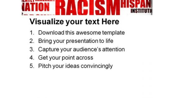 Racism Words Global PowerPoint Themes And PowerPoint Slides 0411