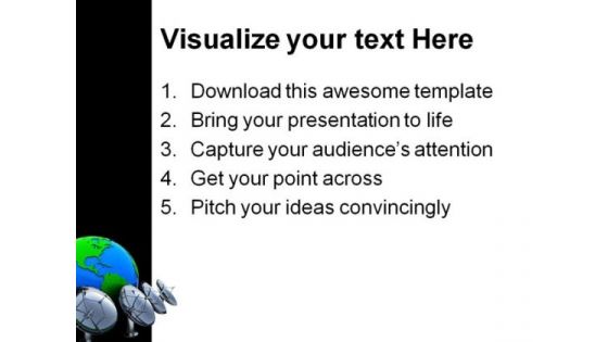 Radio Aerials Earth PowerPoint Themes And PowerPoint Slides 0411