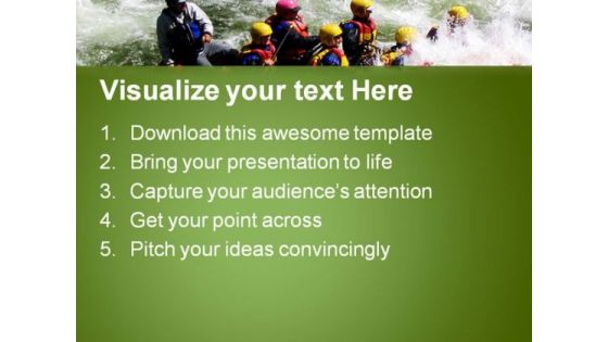 Rafting Down Sports PowerPoint Templates And PowerPoint Backgrounds 0411