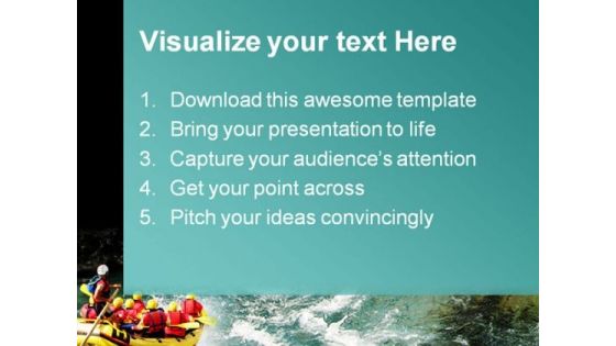 Rafting Vacation PowerPoint Templates And PowerPoint Backgrounds 0511