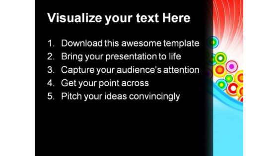Rainbow Abstract Background PowerPoint Templates And PowerPoint Backgrounds 0711
