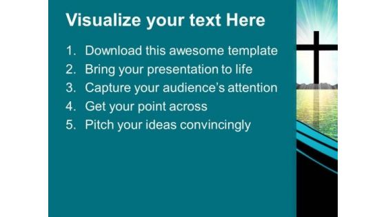 Rainbow Of Faith Sunset PowerPoint Templates And PowerPoint Themes 0712