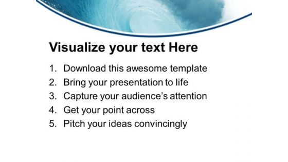 Raise Your Skills Like Wave In Sea PowerPoint Templates Ppt Backgrounds For Slides 0413