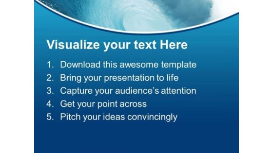 Raise Your Skills Like Wave In Sea PowerPoint Templates Ppt Backgrounds For Slides 0413