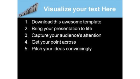 Raising Graph Business PowerPoint Backgrounds And Templates 1210