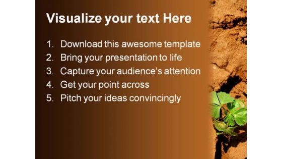 Ray Of Hope Metaphor PowerPoint Background And Template 1210