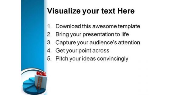 Reach Goal Business PowerPoint Background And Template 1210