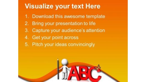 Read And Learn Abc PowerPoint Templates Ppt Backgrounds For Slides 0813