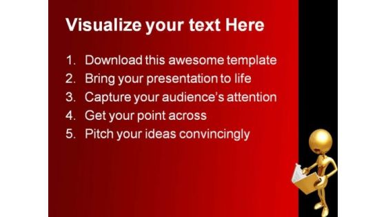 Reading A Report Business PowerPoint Themes And PowerPoint Slides 0811