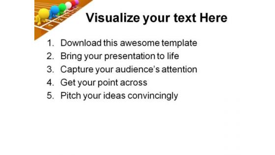 Ready To Race Success PowerPoint Themes And PowerPoint Slides 0811
