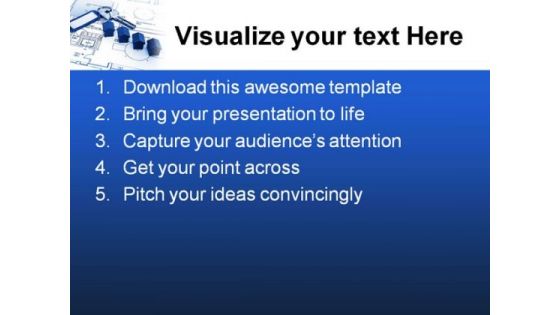 Real Estate And Keys Architecture PowerPoint Template 1110