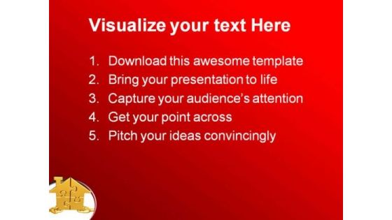 Realty Puzzle Metaphor PowerPoint Templates And PowerPoint Backgrounds 0811
