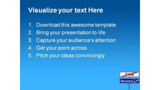 Recovery Crisis Business PowerPoint Themes And PowerPoint Slides 0811