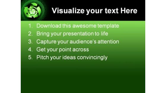 Recycle01 Environment PowerPoint Template 0910