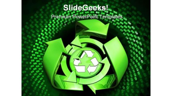 Recycle01 Environment PowerPoint Template 0910