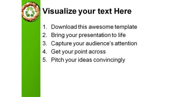 Recycle01 Environment PowerPoint Template 1110