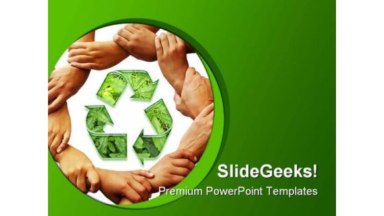 Recycle01 Environment PowerPoint Template 1110