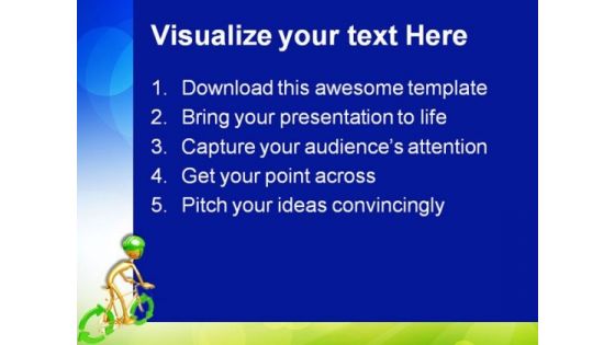 Recycle Bicycle Environment PowerPoint Templates And PowerPoint Backgrounds 0711