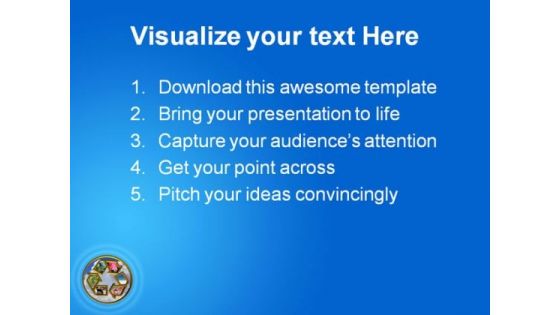 Recycle Elements Symbol PowerPoint Templates And PowerPoint Backgrounds 0811