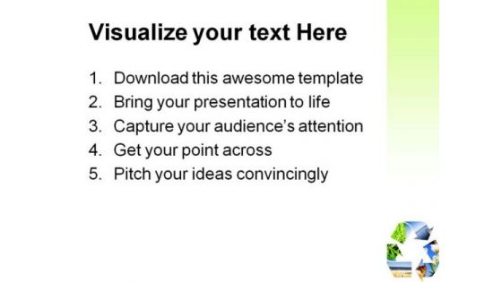 Recycle Nature PowerPoint Templates And PowerPoint Backgrounds 0811