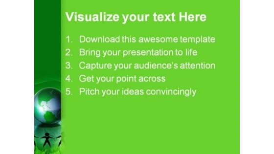Recycle The World Global PowerPoint Themes And PowerPoint Slides 0511