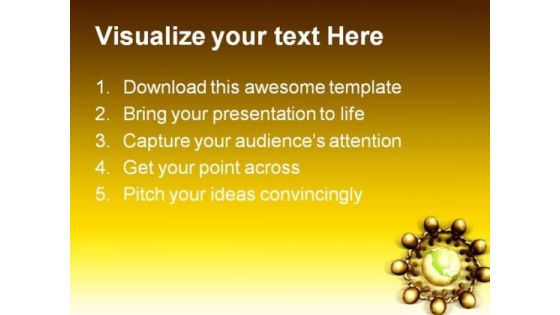 Recycle The World Globe PowerPoint Templates And PowerPoint Backgrounds 0411