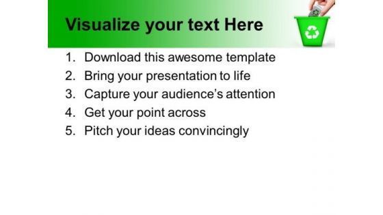 Recycle Trash Green Environment PowerPoint Templates And PowerPoint Themes 1012