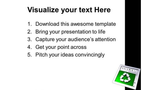 Recycled Content Nature PowerPoint Templates And PowerPoint Themes 0912