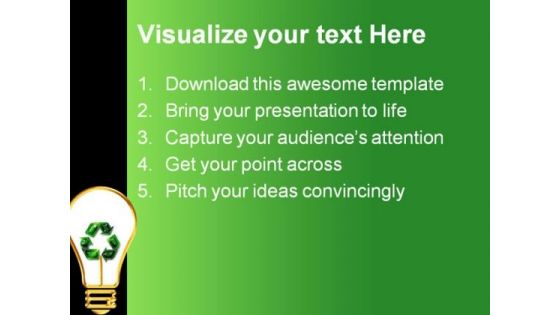 Recycling Idea Global PowerPoint Templates And PowerPoint Backgrounds 0711