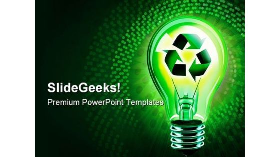 Recycling Idea Technology PowerPoint Templates And PowerPoint Backgrounds 0211