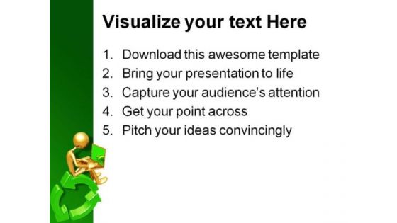 Recycling Online Networking Internet PowerPoint Templates And PowerPoint Backgrounds 0711