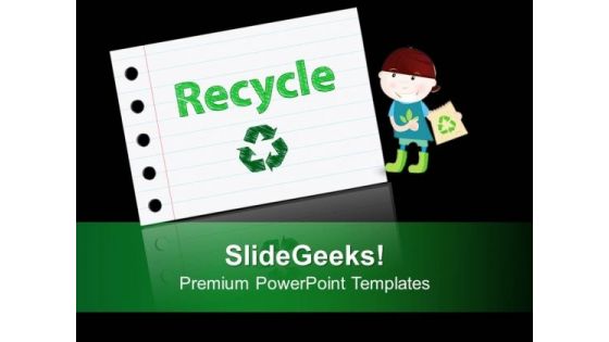 Recyle Symbol Environment PowerPoint Templates Ppt Background For Slides 1112
