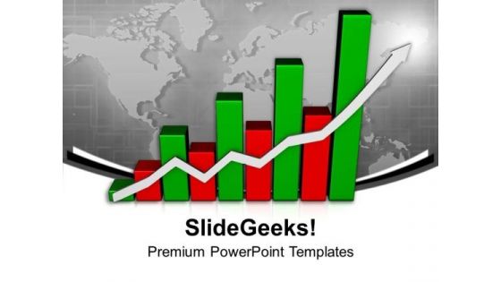 Red And Green Bar Graph Success PowerPoint Templates Ppt Backgrounds For Slides 0613 Red And Green Bar Graph Success PowerPoint Templates Ppt Backgrounds For Slides 0613
