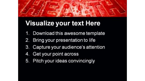 Red Apple Health Concept Medical PowerPoint Backgrounds And Templates 1210
