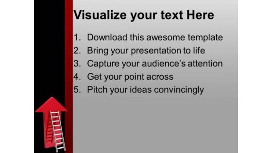 Red Arrow Moving Upwards Success PowerPoint Templates Ppt Backgrounds For Slides 0113