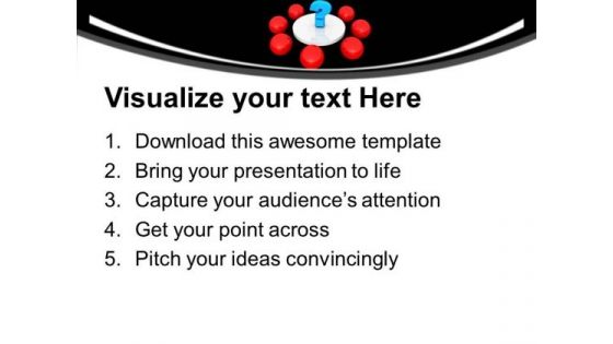 Red Balls And A Question Mark In Center PowerPoint Templates Ppt Backgrounds For Slides 0113