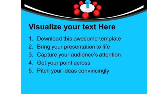 Red Balls And A Question Mark In Center PowerPoint Templates Ppt Backgrounds For Slides 0113