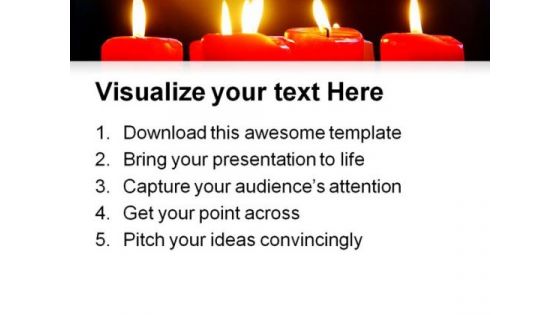 Red Candles Beauty PowerPoint Templates And PowerPoint Backgrounds 0711