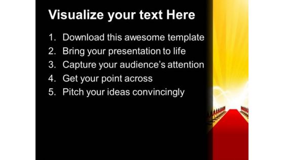 Red Carpet Award Competition PowerPoint Templates And PowerPoint Themes 0812