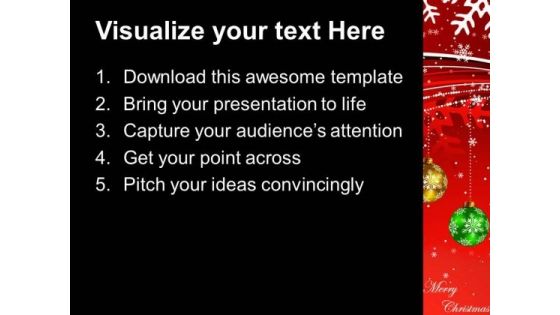 Red Christmas Background PowerPoint Templates Ppt Backgrounds For Slides 1112