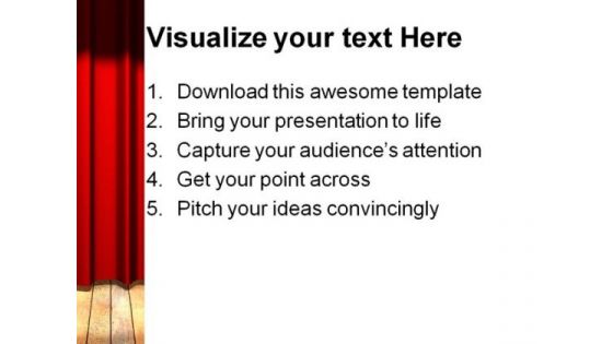 Red Curtain Background PowerPoint Templates And PowerPoint Backgrounds 0711