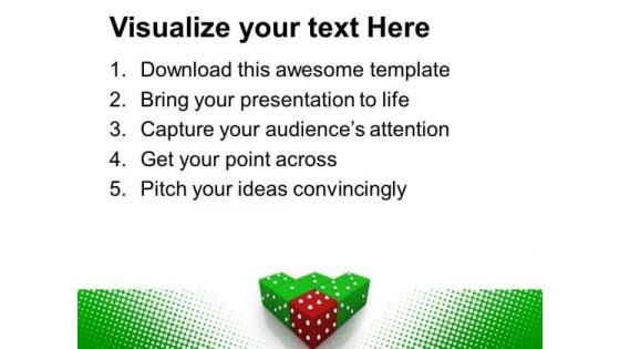 Red Dice Winning Leadership PowerPoint Templates And PowerPoint Themes 0612