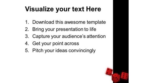 Red Dices Game PowerPoint Templates And PowerPoint Themes 0512