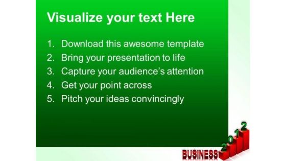 Red Graph 2012 Business PowerPoint Templates And PowerPoint Themes 0512