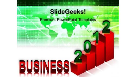 Red Graph 2012 Business PowerPoint Templates And PowerPoint Themes 0512