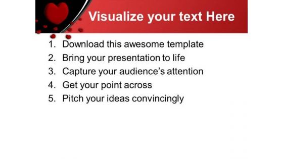 Red Heart Beauty PowerPoint Templates Ppt Background For Slides 1112